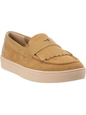 REVITALIGN Mustard Suede Fringe Loafer